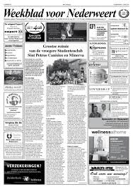 Het complex ligt op loopafstand van het mooie centrum van nederweert. Week 23 Weekblad Voor Nederweert