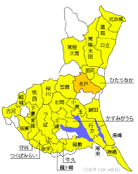 Ibaraki prefecture has a population of 2,871,199 (1 june 2019) and has a geographic area of 6,097.19 square kilometres (2,354.14 square miles). èŒ¨åŸŽçœŒã®åœ°å½¢ åœ°ç›¤ ã‚¸ã‚ªãƒ†ãƒƒã‚¯æ ªå¼ä¼šç¤¾