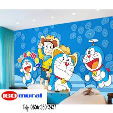  0856 580 3437 Melukis Dinding Kamar Lukisan Dinding Doraemon Lukisan