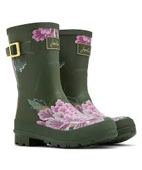 Joules Grape Leaf Chinoise Molly Welly Rain Boots Women
