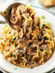 Add sliced mushrooms and saute for another 5 minutes. Easy Ground Beef Stroganoff Delishtasty Com