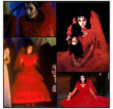 Lydia Deetz Red Wedding Dress Lydiadeetzredweddingdress Lydia Deetz Red Wedding Dre In 2021 Beetlejuice Wedding Beetlejuice Halloween Costume Lydia Deetz Costume