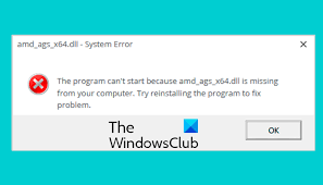 Maybe you would like to learn more about one of these? Como Reparar El Error Que Falta Amd Ags X64 Dll En Windows 11 10 Es Atsit