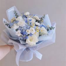 Maybe you would like to learn more about one of these? Fresh Flower Bouquet Blue Hydrangea White Roses Hobbies Toys Stationery Craft Flowers Bouquets On Carousell