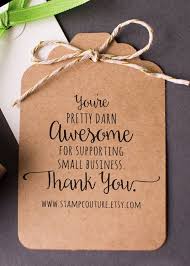 Thank You Stamp with Website Address for Small Business - Custom ...