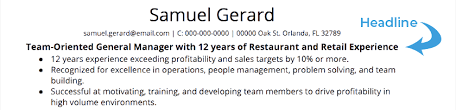 How To Write A Resume Headline That Stands Out With Tips Examples