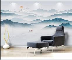 Wallpaper4k.com is the site for cash advance. Hand Bemalte Berge Mit See Scenic Landschaft Tapete Etsy Ev Icin Mural Urun Tasarimi