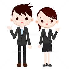 スーツの男女 案内 イラスト素材 [ 1224842 ] - フォトライブラリー photolibrary
