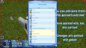 This is a cheat code that allows you to set your sims more traits through the actions in the game. Mod The Sims More Traits For All Ages