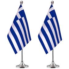 Find patriotic party decorations at the lowest price guaranteed. Greek Desk Flag Small Mini Greece Office Table Flag With Stand Base Greece Themed Party Decorations Celebration Event 2 Pack Buy Online In Bahamas At Bahamas Desertcart Com Productid 182991311