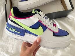 Nike Wmns Air Force 1 Shadow Photon Dust Barely Volt Cu8591 001 Fashion Sneakers In 2020 Nike Air Force Blue Sneakers Sneakers Fashion