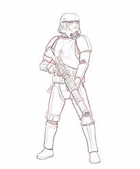 How To Draw A Stormtrooper From Star Wars In 7 Easy Steps Improveyourdrawings Com