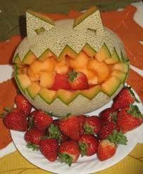 Fruit Carving Idea For Halloween Halloween Fruit Fruit Displays Fruit And Vegetable Carving