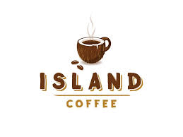 Island Coffee Logo Coconut Mug Coffee Logo Coffee Shop Logo Coffee Shop Names