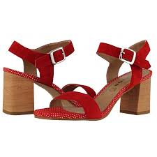 ✓ Дамски елегантни сандали на ток Tamaris червени — Компас