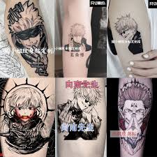 Anime Cá»­u Am Chan Kinh Kaisen Hinh Dan XÄƒm Itadori Yuji Gojo Satoru Cosplay Diy Hinh XÄƒm Khong Tháº¥m NÆ°á»›c Miáº¿ng Dan Chá»'ng Ä'á»¡ Trang Phá»¥c Va Phá»¥ Kiá»‡n