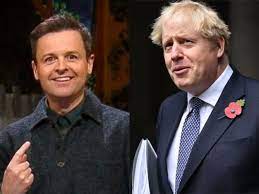 What's green and wobbly and flies through. I M A Celebrity Ant And Dec Poke Fun At Self Isolating Boris Johnson The Independent