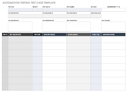 Free Test Case Templates Smartsheet