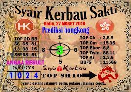Syair Kerbau Sakti Hongkong Rabu 27 03 2019 Kerbau Minggu Rabu