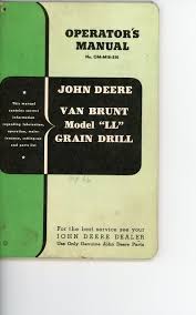 Jd Van Brunt Grain Drill Manuals Mandan Nd