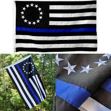 African americans and the american flag. Embroidered Thin Blue Line Betsy Ross Flag Warrior 12