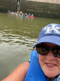 Kayak trip through Cannelton Locks and Dam