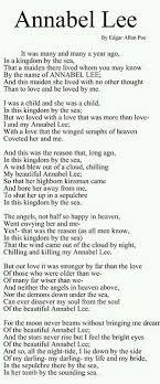 Annabel Lee By Edgar Allan Poe Edgar Allen Poe Poems Quotes
