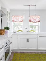 lime green accents in white kitchen