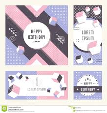 Website Banner And Landing Page Happy Birthday Stock
