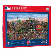 Now you can enjoy that fun in the comfort of your home by building this chicago cubs 3d brxlz mascot. Mlb Chicago Cubs 500pc Find Joe Journeyman Puzzle Target