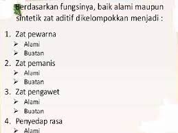 Zat Adiktif Kimia Dalam Makanan Pewarna Penyedap Rasa Pemanis Dan Pengawet Buatan