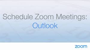 Schedule Zoom Meetings With Outlook Youtube