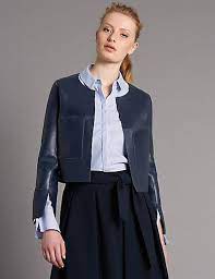 Leather Reversible Edge To Edge Jacket Autograph M S Feminine Outfit Jackets Women Wear
