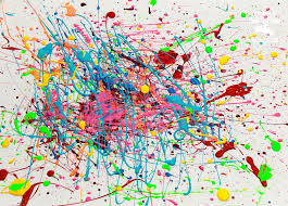 Mom to 2 Posh Lil Divas: Kids Get Arty - Splatter Painting Like Pollock