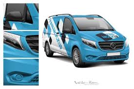 European Light Commercial Van Mockup Commercial Van Cool Vans Mockup Templates