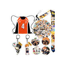 Anime Haikyuu Karasuno Nekoma Anime Karasuno High School Doomed Battle Gift Set 1 Haikyuu Drawstring Bag Backpack 52 Pcs Haikyuu Laptop Stickers 4 Pcs Button Pins 2 Pcs Keychain 1 Lanyard Amazon Com Au Toys Games