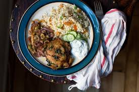 Once couscous and chicken are ready, scoop couscous onto plates and place chicken and its veggies on top. Deconstructed Moroccan Chicken Tagine Worthy Pause