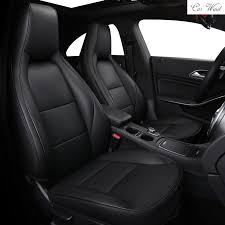 Car Wind Custom Genuine Leather Car Seat Cover For Mercedes Benz Cla200 A180 Gla220 A200 A260 Glc260 E300l Leather Car Seat Covers Leather Car Seats Car Seats