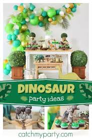 Dinosaurs Birthday Dinosaur Birthday Party Catch My Party Dinosaur Birthday Party Dinosaur Birthday Birthday Party Decorations