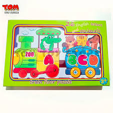 All aboard the alphabet train! Alphabet Learning Wooden Floor Puzzle Train Buy Online At Best Prices In Pakistan Daraz Pk