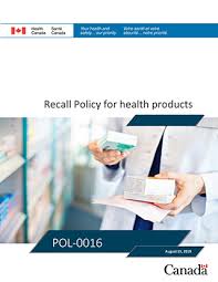 Recall Policy For Health Products Canada Ca