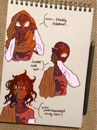 Hijabi Spidergirl Finished Drawing Light Of My Life Beautiful Art I Fall In Love