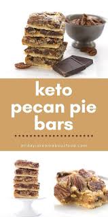 Keto Pecan Pie Bars Em 2020