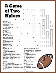 Alternative sports a little crossword including clues toward traditional and alternative sports. Free Printable Football Crossword Football Kids Crossword Printable Puzzles