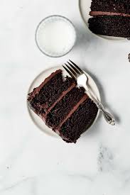 Perfect Triple Layer Chocolate Cake Baked Ambrosia Recipe Hot Chocolate Cookie Recipes Hot Chocolate Cookies Triple Layer Chocolate Cake
