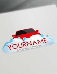 Online Car Wash Logo Maker Free Logos Creator Wash Logo Free Logo Generator Transportation Logo