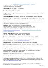 Many of the classroom activities are fun games through. Teacher S Classroom Lesson Template F Year 10