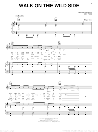 Lou Reed: Walk On The Wild Side sheet music for voice, piano or guitar
