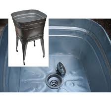 galvanized tub sink, wash tubs