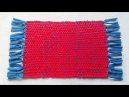 Diy How To Make Door Mat With Old Clothes کاردستی ساخت پای پاک از لباس های کهنه Youtube Door Mat Diy Recycle Old Clothes Diy Old Tshirts